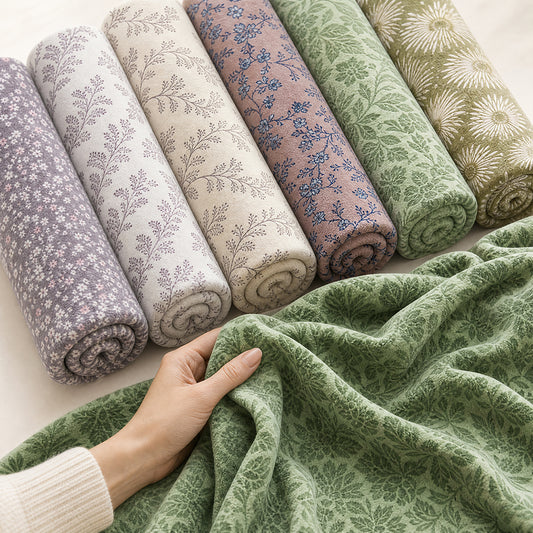Rabbit Fur Look Embossed Home Decor Luxurious Textured Fabric - Image 1