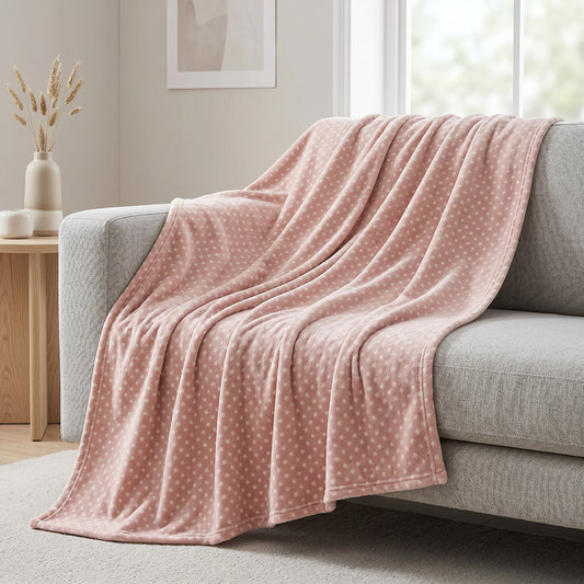 Printed Flannel Blanket Throw Soft Smooth Cozy Fabric - Image 1