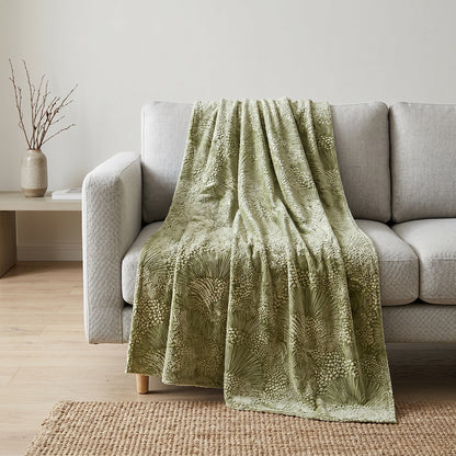 Embossed Coral Fleece Bedding Decorative Elegant Plush Fabric - Image 1