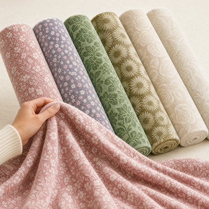 Embossed Coral Fleece Bedding Decorative Elegant Plush Fabric - Image 2