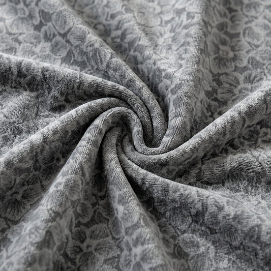 Wide Width Custom Coral Fleece Sofa Cover Plush Durable Fabric - Image 1