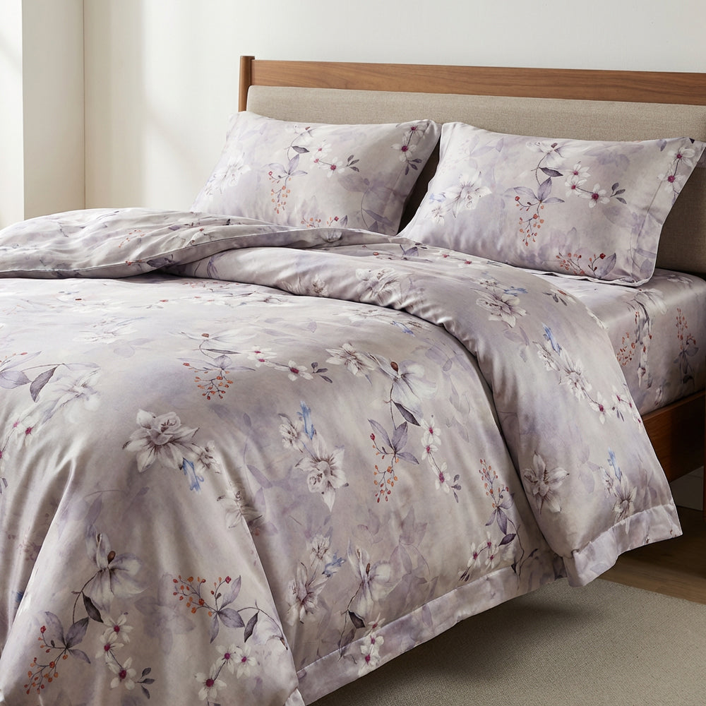 Fresh Smooth Skin Friendly Breathable Polyester Lyocell Duvet Cover Fabric - Image 2