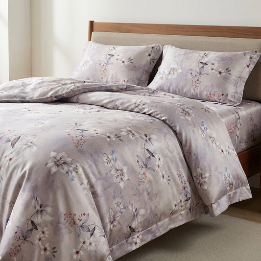 Fresh Smooth Skin Friendly Breathable Polyester Lyocell Duvet Cover Fabric - Image 2