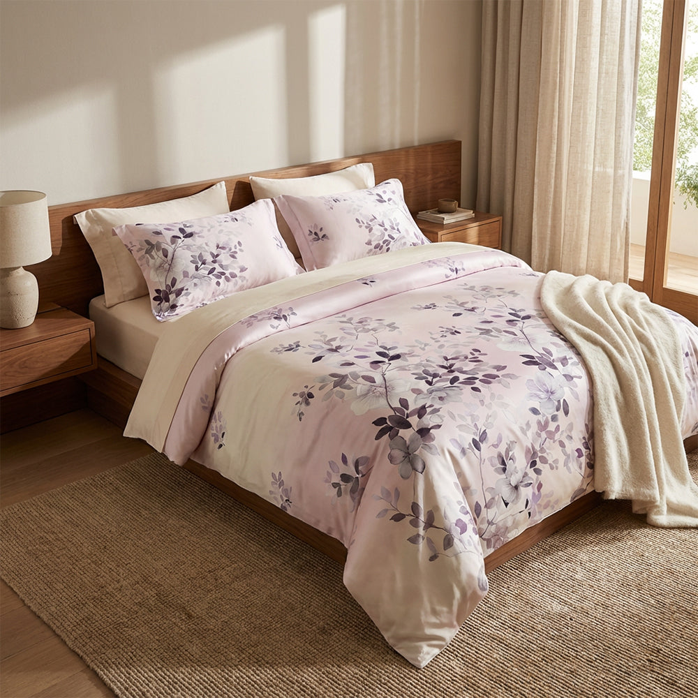 Dyeable Soft Smooth Polyester Lyocell Sheet Duvet Cover Fabric - Image 2