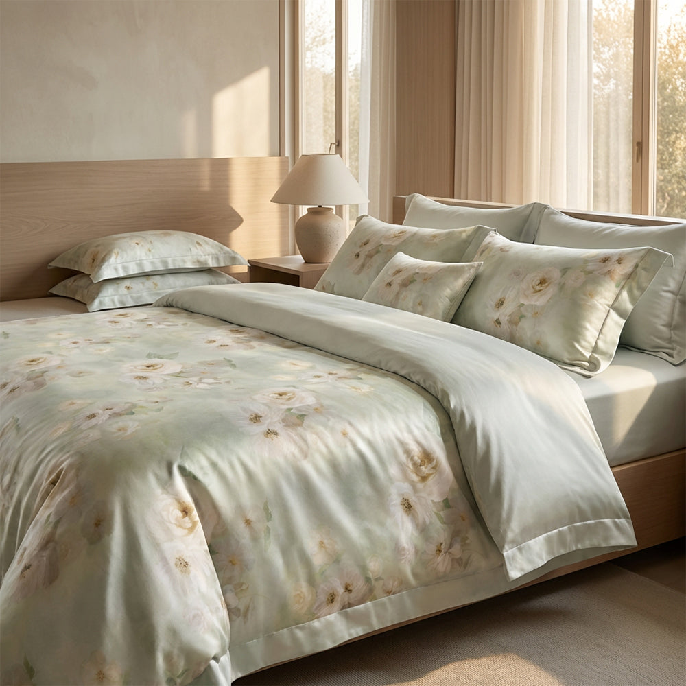 Lightweight Breathable Smooth Comfortable Polyester Lyocell Sheet Fabric - Image 2