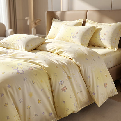 Custom Printed Smooth Breathable Polyester Lyocell Duvet Cover Fabric - Image 2