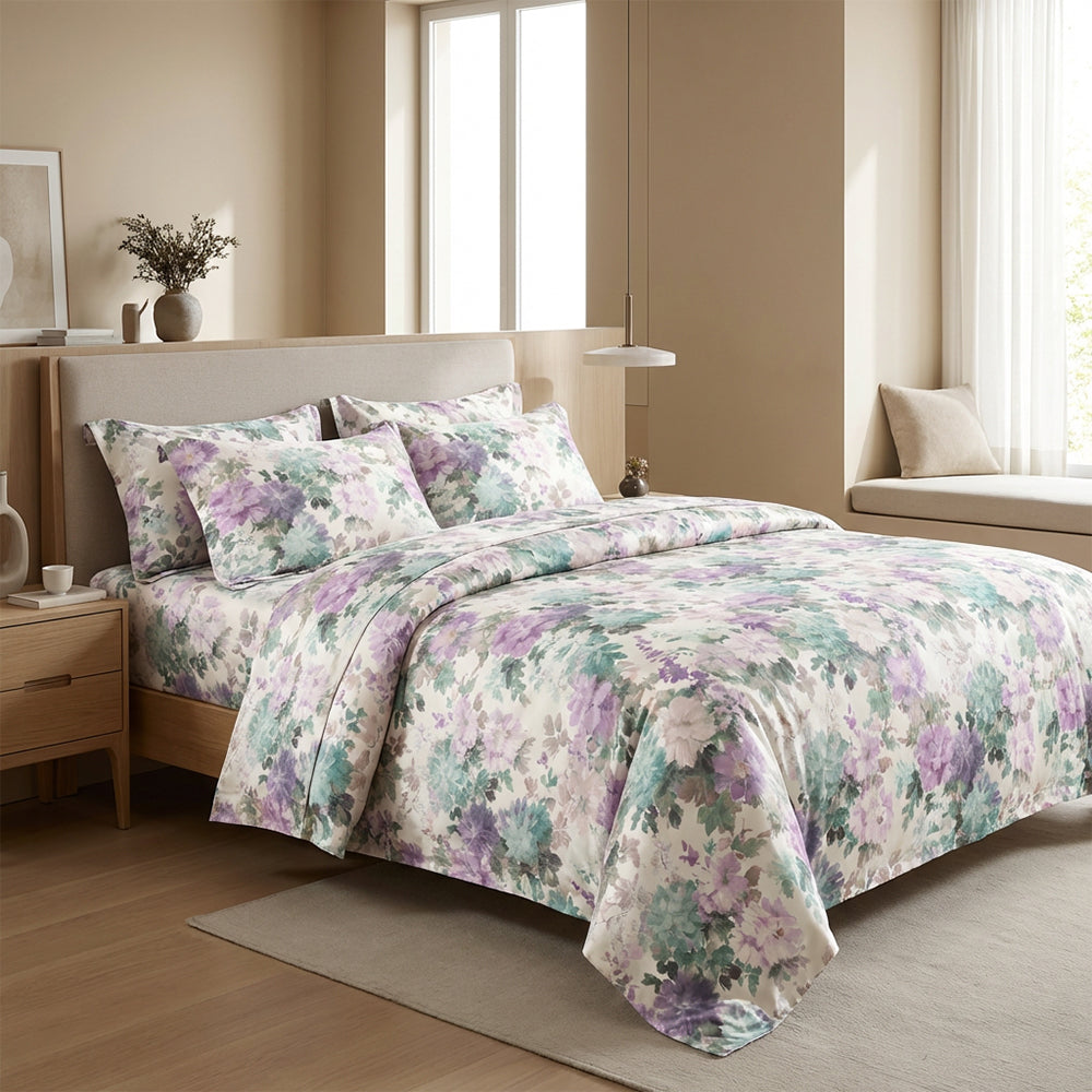 Smooth Skin Friendly Moisture Wicking Polyester Lyocell Sheet Pillowcase Fabric - Image 2