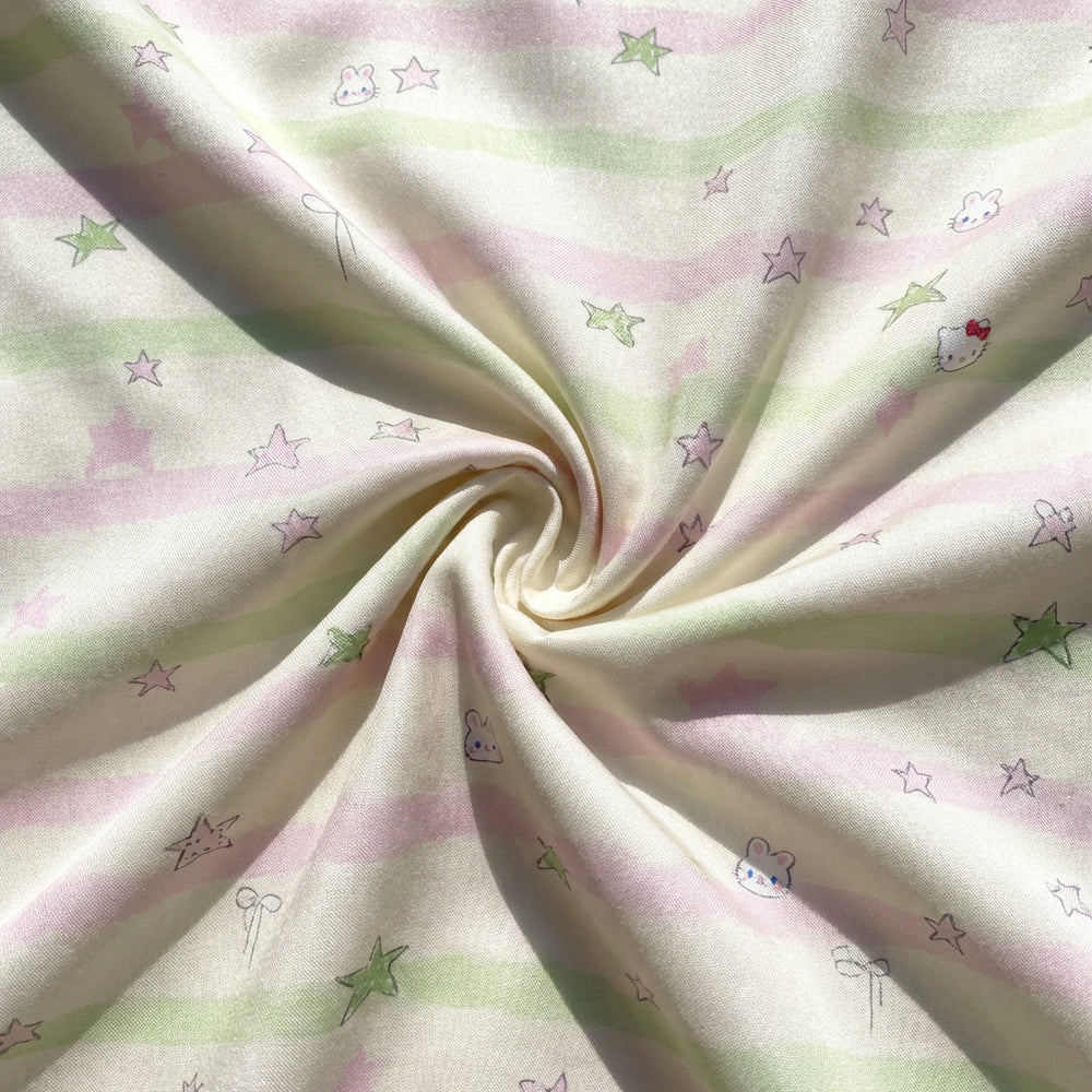 Soft Drapey Breathable Comfortable Polyester Lyocell Duvet Bedding Fabric - Image 1
