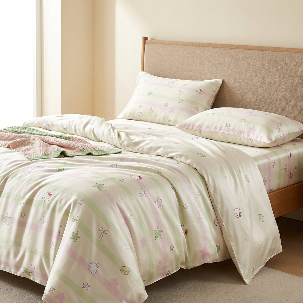 Soft Drapey Breathable Comfortable Polyester Lyocell Duvet Bedding Fabric - Image 2