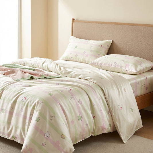 Soft Drapey Breathable Comfortable Polyester Lyocell Duvet Bedding Fabric - Image 2