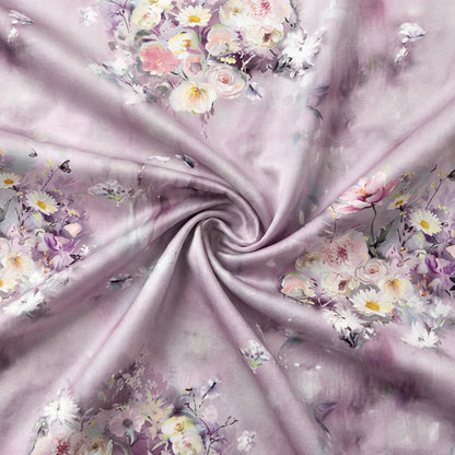 Comfortable Breathable Soft Drapey Polyester Lyocell Duvet Cover Fabric - Image 1