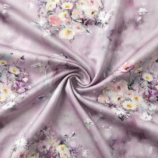 Comfortable Breathable Soft Drapey Polyester Lyocell Duvet Cover Fabric - Image 1