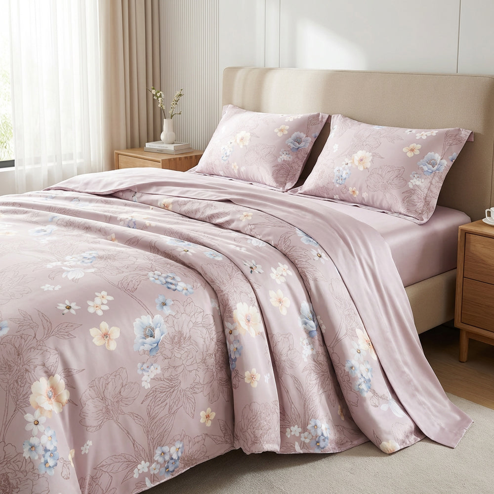 Premium Soft Skin Friendly Breathable Polyester Lyocell Bedding Fabric - Image 3