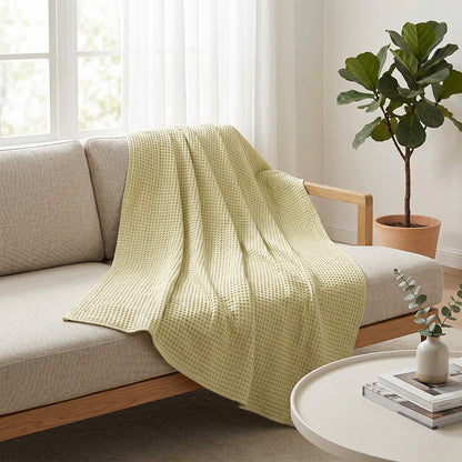 Premium Soft Breathable Skin Friendly Cotton Waffle Bedding Fabric - Image 4