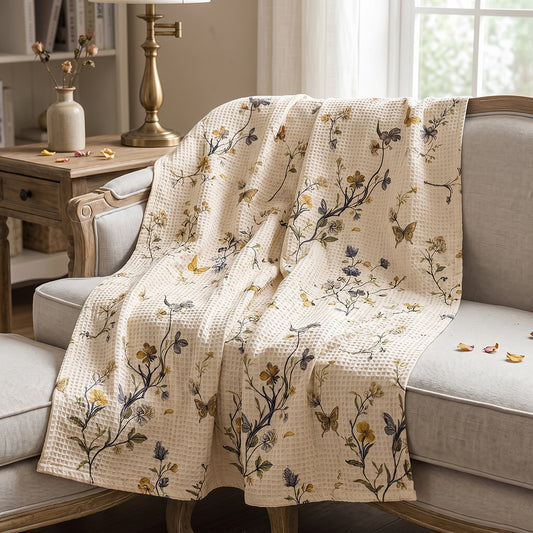 Premium Skin Friendly Breathable Textured Cotton Waffle Sheet Fabric - Image 1