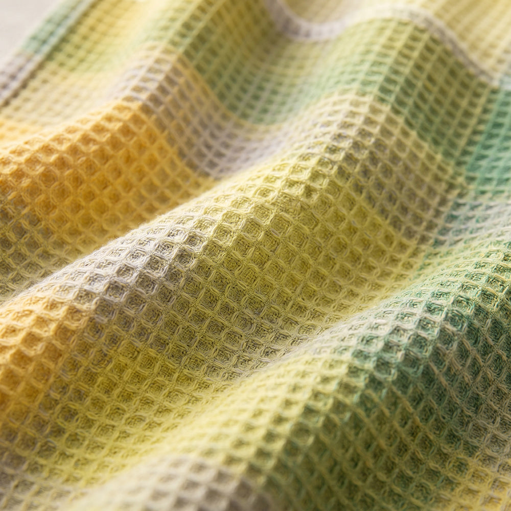 Luxury Natural Texture Soft Cotton Waffle Home Decor Fabric - Image 1