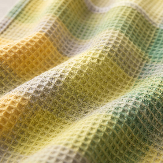 Luxury Natural Texture Soft Cotton Waffle Home Decor Fabric - Image 1