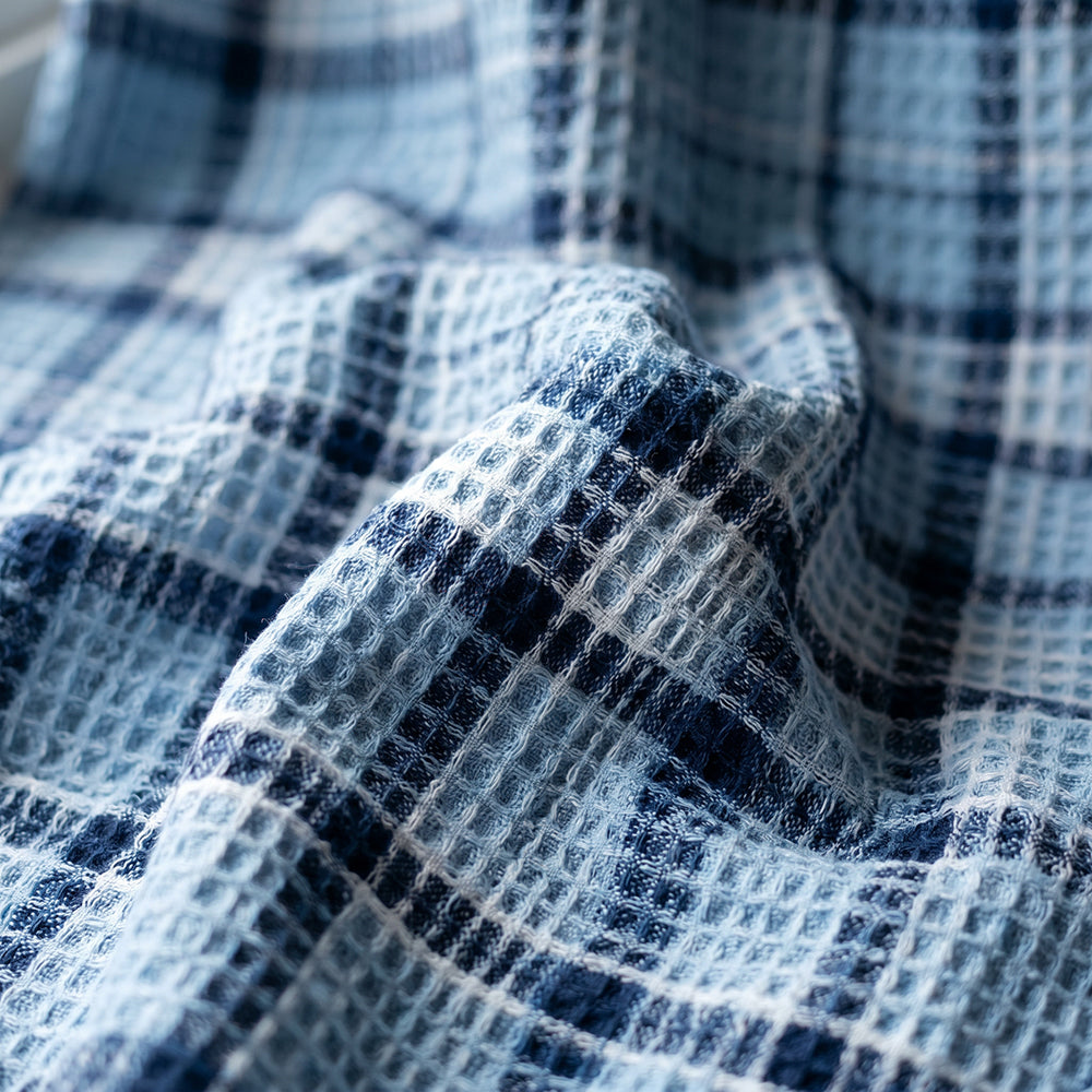 Printed Pattern Soft Fresh Cotton Waffle Sheet Fabric - Image 3