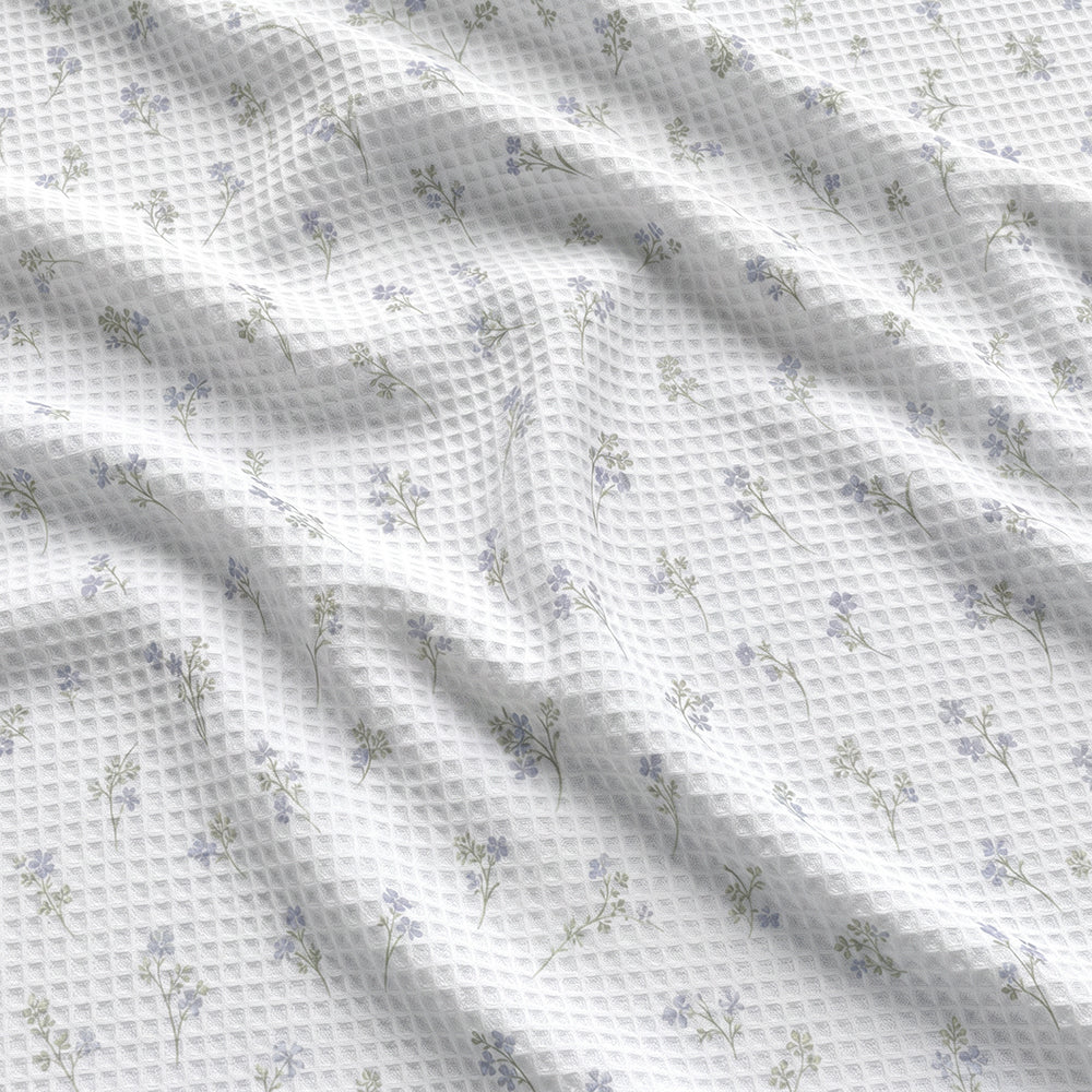 Premium Skin Friendly Soft 3D Texture Cotton Waffle Bedding Fabric - Image 2