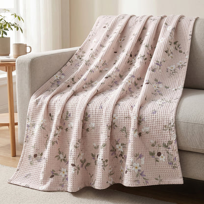 Soft Fresh Raised Texture Cotton Waffle Duvet Cover Fabric - Image 4