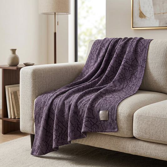 Dyeable Printable Soft Fluffy Cotton Waffle Home Textile Fabric - Image 1