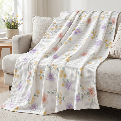 Soft Fluffy Airy Cotton Waffle Blanket Fabric - Image 2