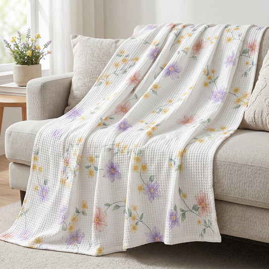 Soft Fluffy Airy Cotton Waffle Blanket Fabric - Image 2