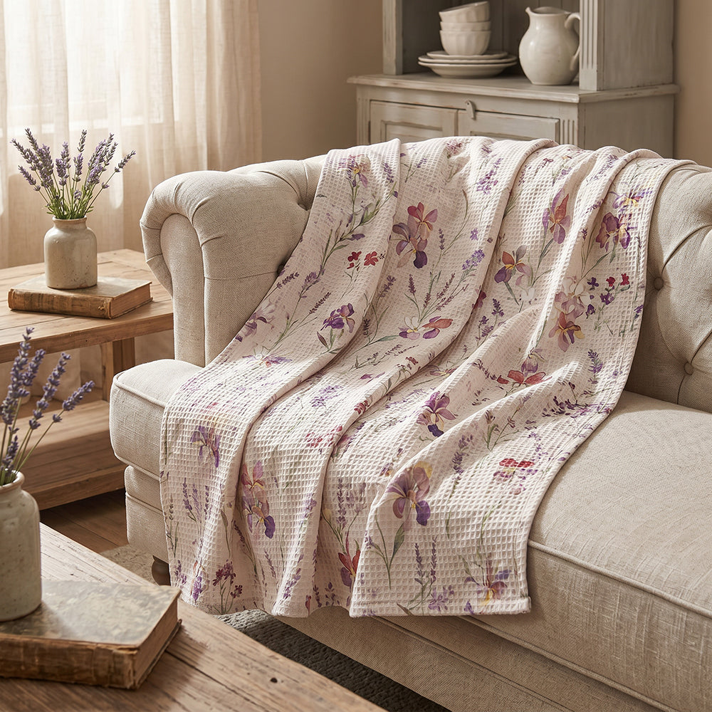 Soft Breathable Washable Durable Cotton Waffle Sheet Duvet Fabric - Image 2