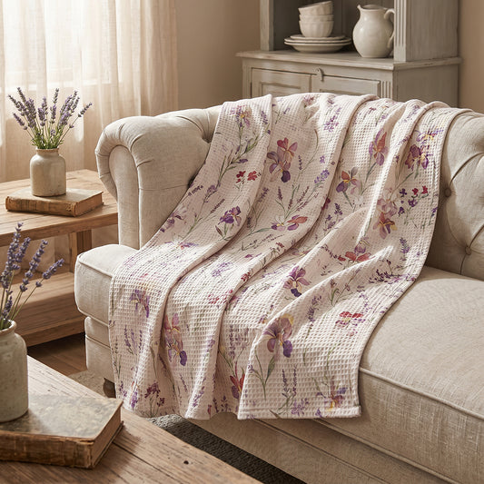 Soft Breathable Washable Durable Cotton Waffle Sheet Duvet Fabric - Image 2
