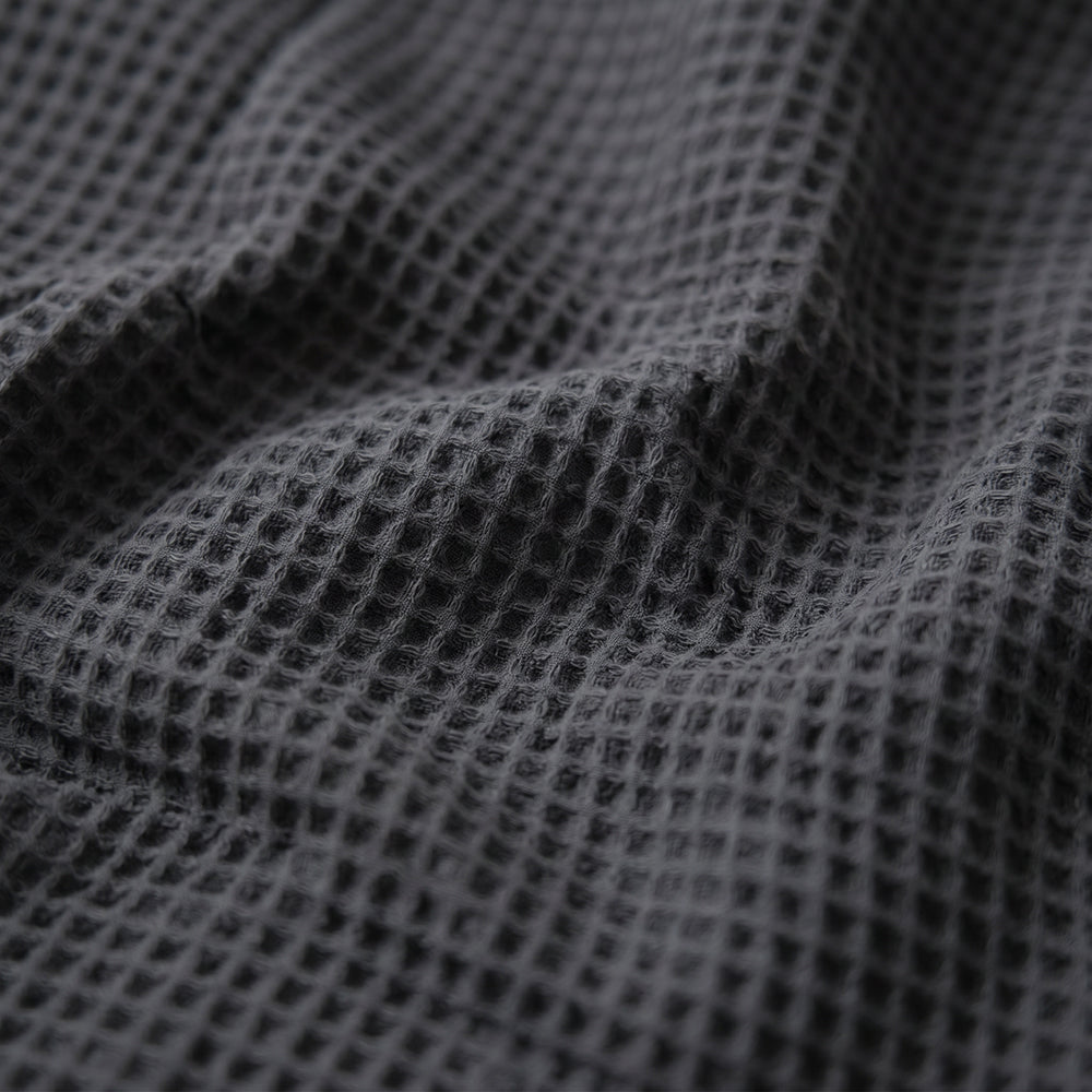 Natural Soft Fluffy Comfortable Cotton Waffle Bedding Blanket Fabric - Image 2