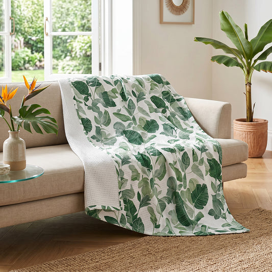 Luxury Raised 3D Texture Cotton Polyester Waffle Bedding Fabric - Image 2