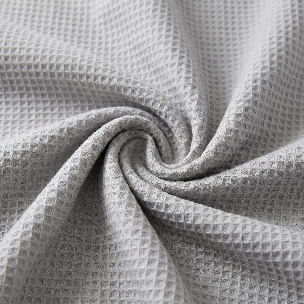 Lightweight Breathable Soft Easy Care Cotton Polyester Waffle Summer Throw Fabric - Image 1