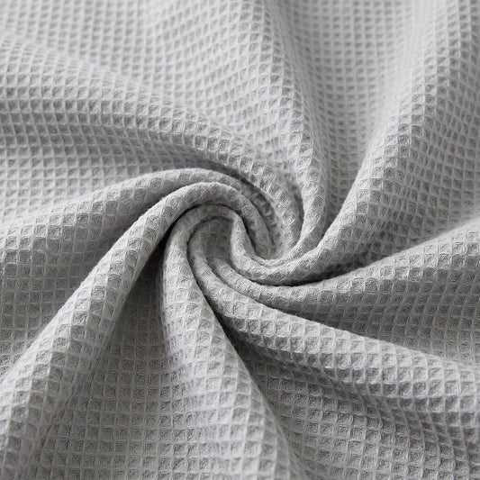 Lightweight Breathable Soft Easy Care Cotton Polyester Waffle Summer Throw Fabric - Image 1