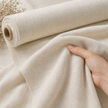 Skin Friendly Cooling Soft Drapey Linen Bamboo Bedding Set Fabric - Image 4
