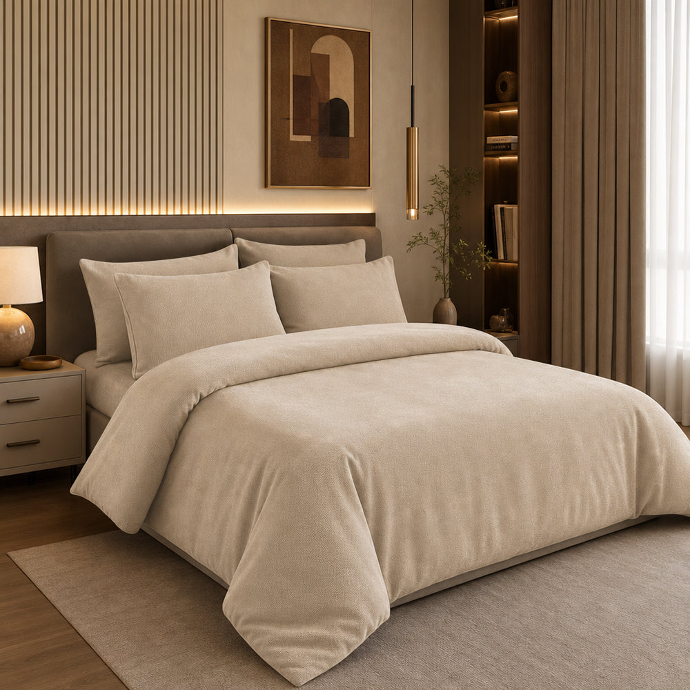 Soft Fine Natural Textured Linen Bamboo Cushion Cover Fabric - Image 2
