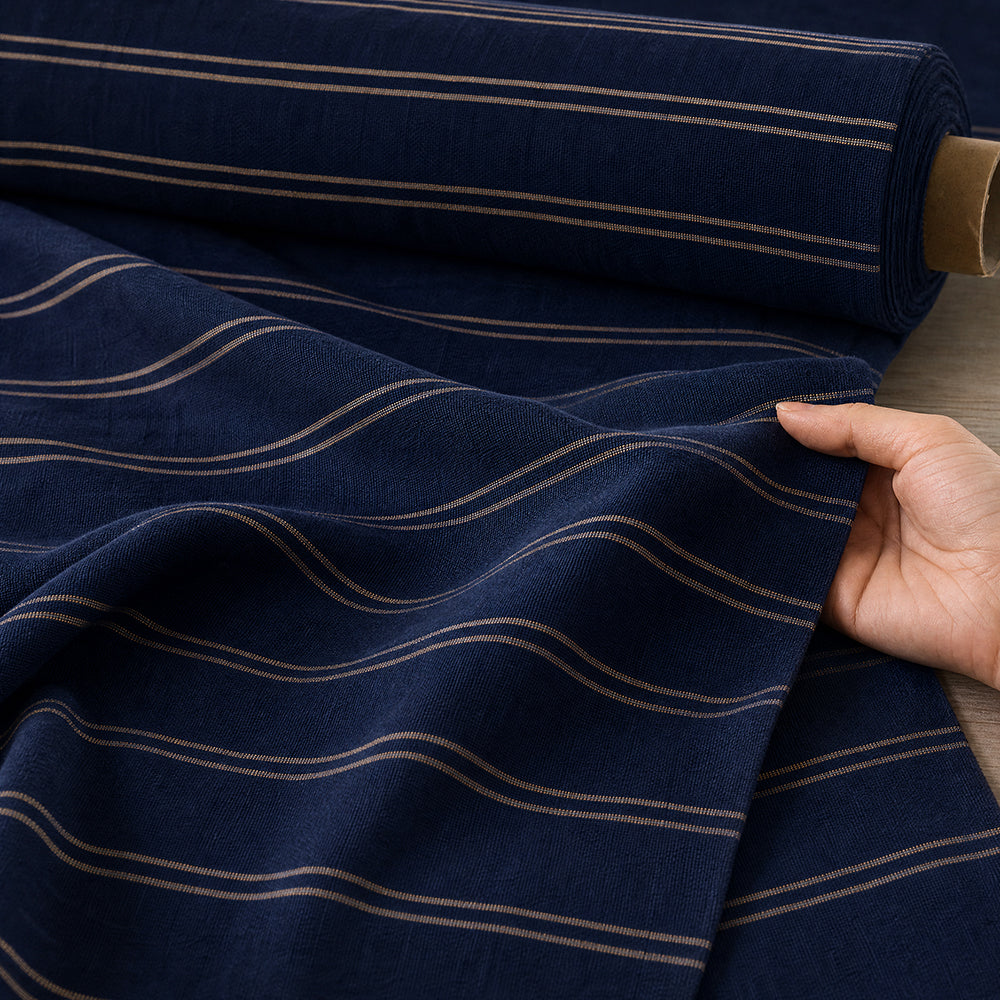 Fresh Breathable Soft Slight Stretch Linen Viscose Spandex Sheet Duvet Fabric - Image 1