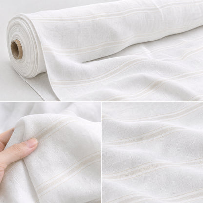 Natural Textured Elegant Durable Linen Viscose Spandex Tablecloth Fabric - Image 1