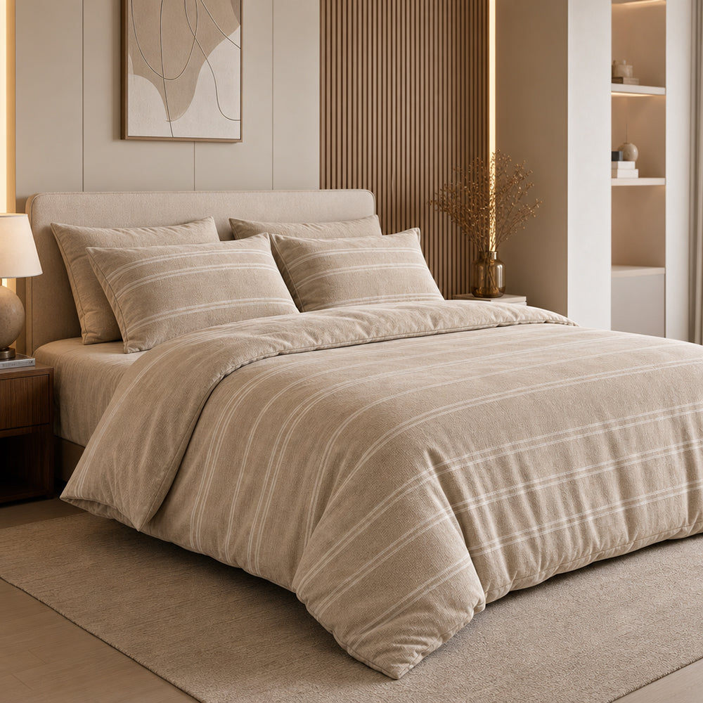 Luxury Smooth Breathable Skin Friendly Linen Viscose Spandex Bedding Fabric - Image 2