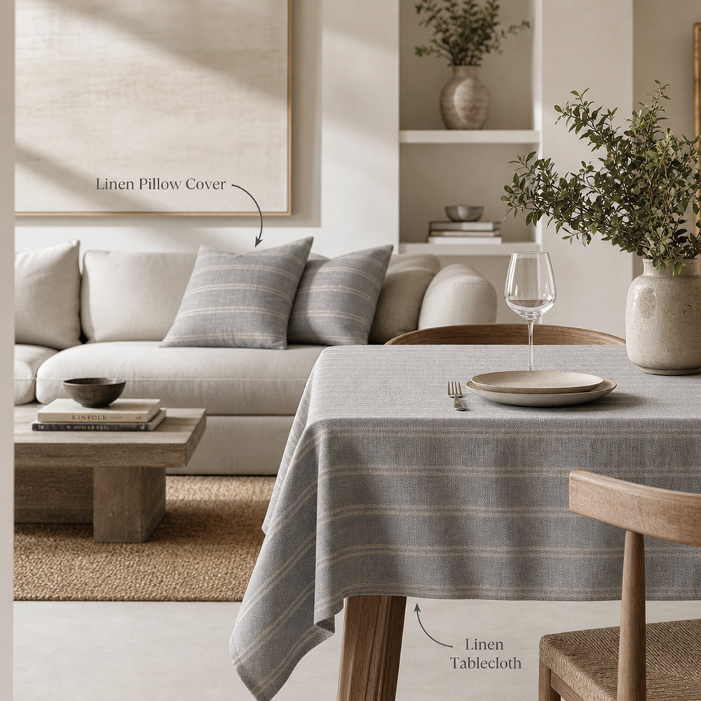 Natural Fresh Soft Stretch Linen Viscose Spandex Bedding Set Fabric - Image 4