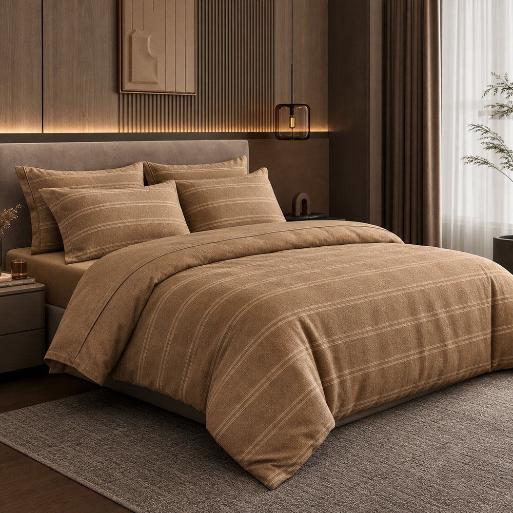 Smooth Skin Friendly Comfortable Slight Stretch Linen Viscose Spandex Cushion Fabric - Image 2