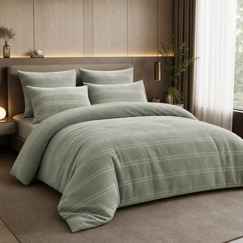 Luxury Natural Linen Look Soft Linen Viscose Spandex Bed Linen Fabric - Image 1