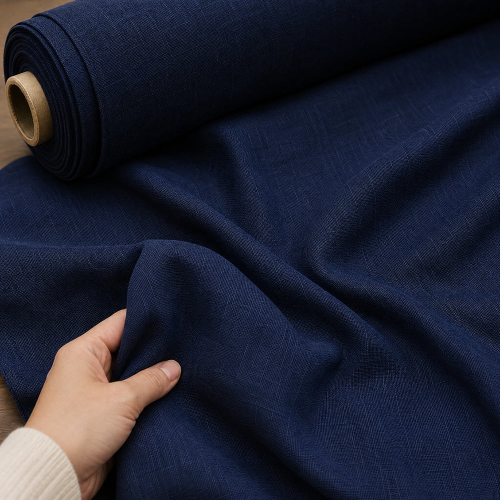 Fine Smooth Moisture Absorbing Comfortable Linen Lyocell Bedding Set Fabric - Image 1