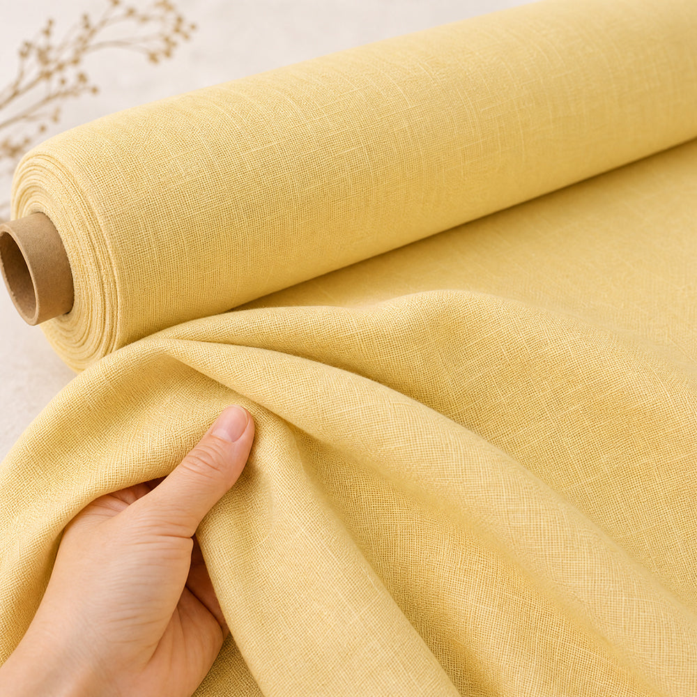 Soft Fine Natural Textured Linen Tencel Cushion Cover Fabric - Image 2