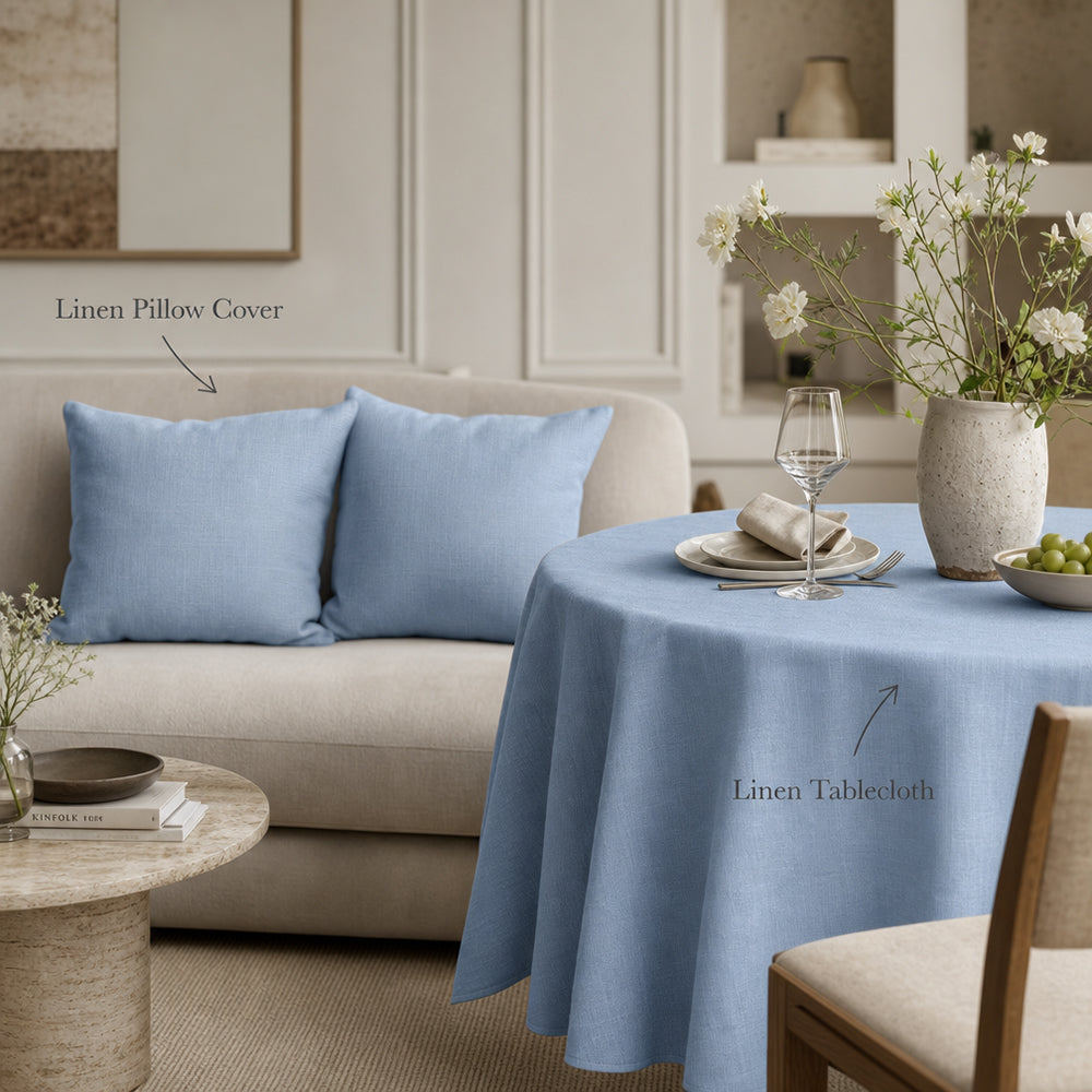 Natural Linen Texture Soft Smooth Tencel Lyocell Sheet Fabric - Image 3