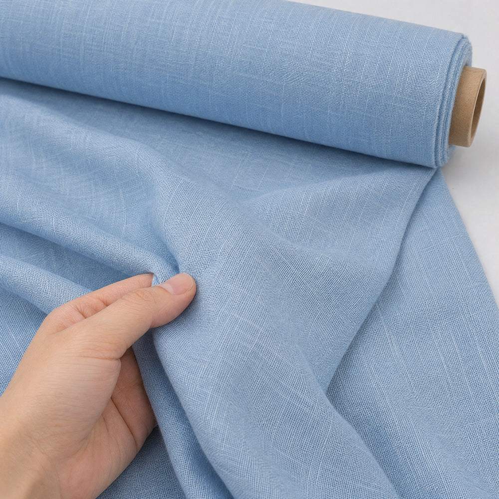 Custom Color Pattern Smooth Linen Lyocell Duvet Cover Fabric - Image 4