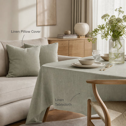 Fine Skin Friendly Breathable Comfortable Linen Tencel Cushion Fabric - Image 1