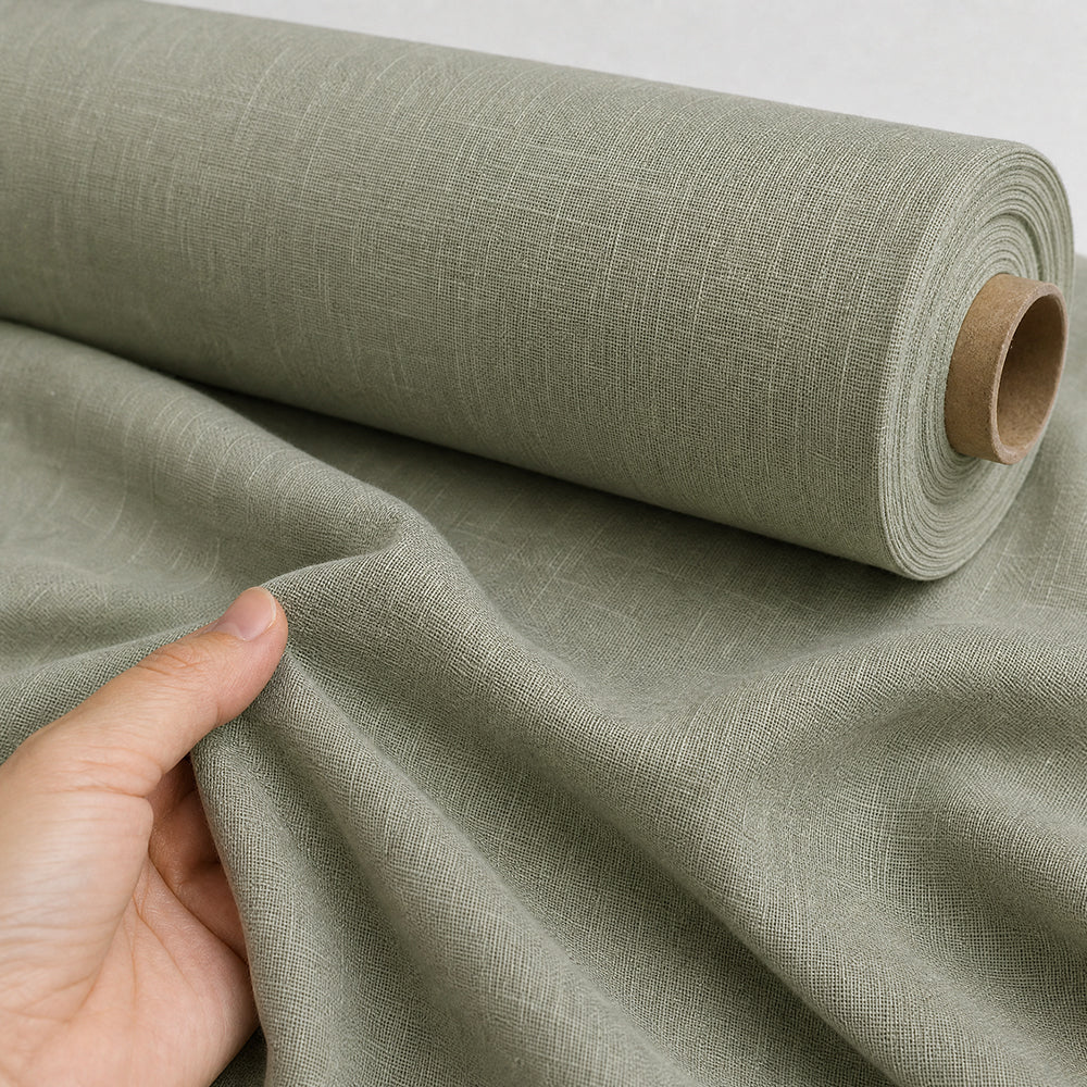 Natural Smooth Breathable Comfortable Linen Lyocell Home Textile Fabric - Image 3