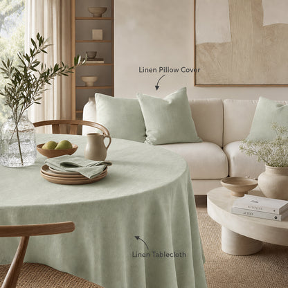 Natural Smooth Breathable Comfortable Linen Lyocell Home Textile Fabric - Image 4