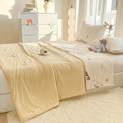 Fresh Cooling Skin Friendly Stretchy Cartoon Printed Sheet Fabric - Image 3