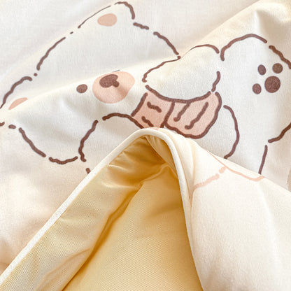 Fresh Cooling Skin Friendly Stretchy Cartoon Printed Sheet Fabric - Image 4